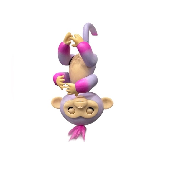 Fingerlings Interactive Purple and Pink Baby Monkey: Sounds & Movements Work - Picture 3 of 4